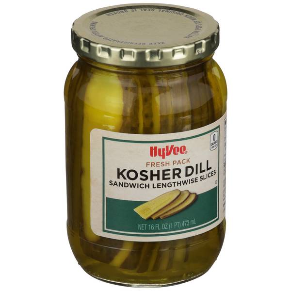 Hy-Vee Kosher Dill Sandwich Pickles