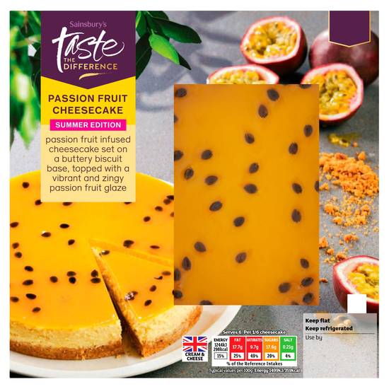 Sainsbury's Passionfruit Cheesecake, Taste the Difference 500g