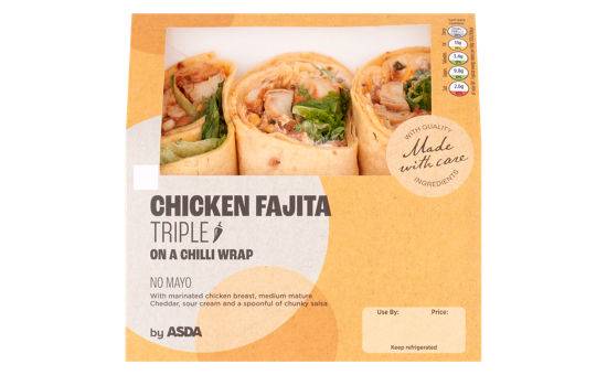 Asda Chicken Fajita Triple on a Chilli Wrap