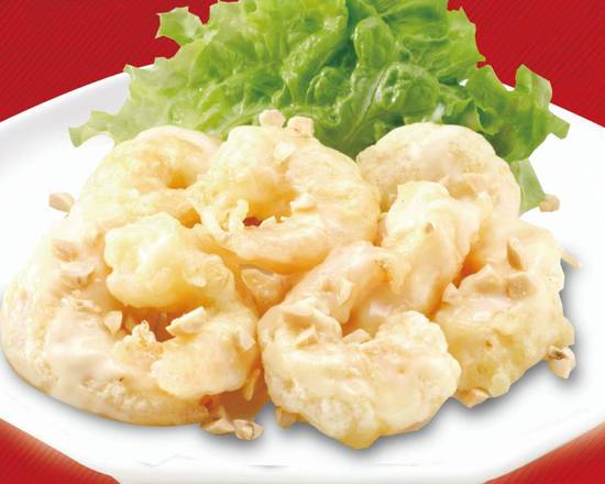 海老のマヨネーズ　Springy shrimp in mayonnaise　蛋黄酱鲜虾仁