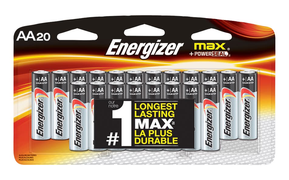 Energizer max piles aa - max energizer durable longest lasting la plus aa 20 batteries (20 ct)