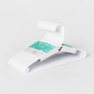 Pillowfort Kids' Hangers, White (18 ct)