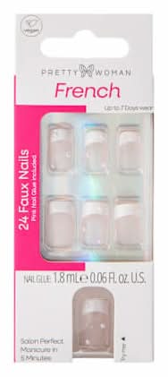 Pretty Woman French Nails Set Pink/Dots