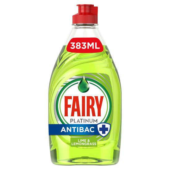 Fairy Antibacterial Lime & Lemongrass Washing Up Liquid 383ml