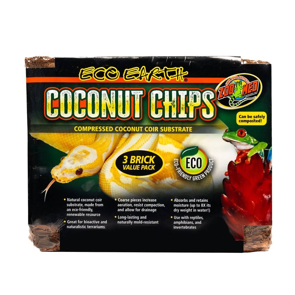 Zoo Med Eco Earth Coconut Chips (Size: 3.4 Lb)