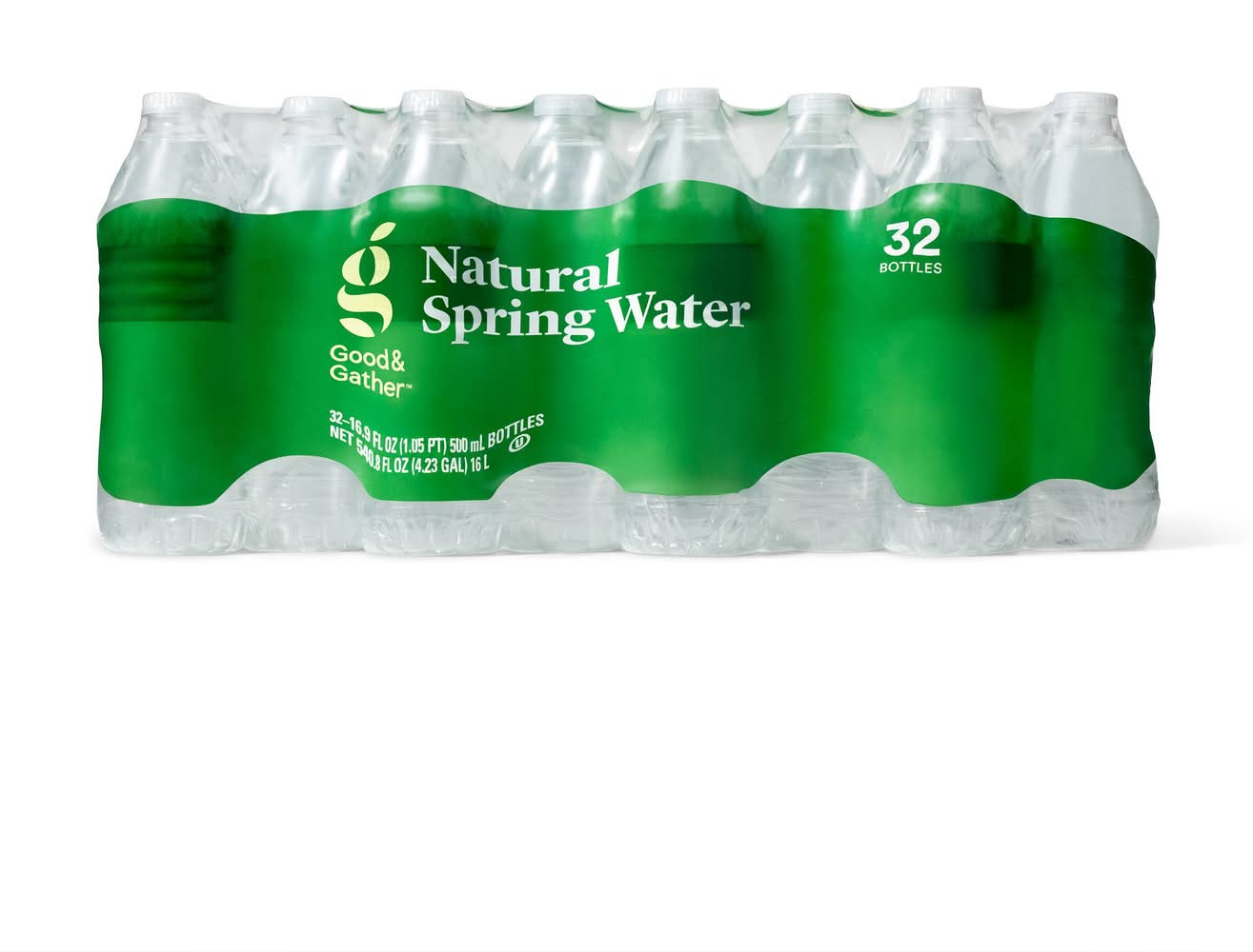 Good & Gather Natural Spring Water (32 x 16.9 fl oz)