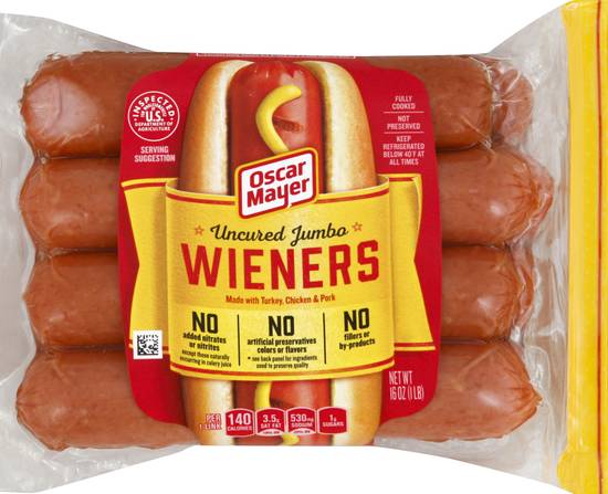 Oscar Mayer Uncrued Jumbo Wiener Sausages