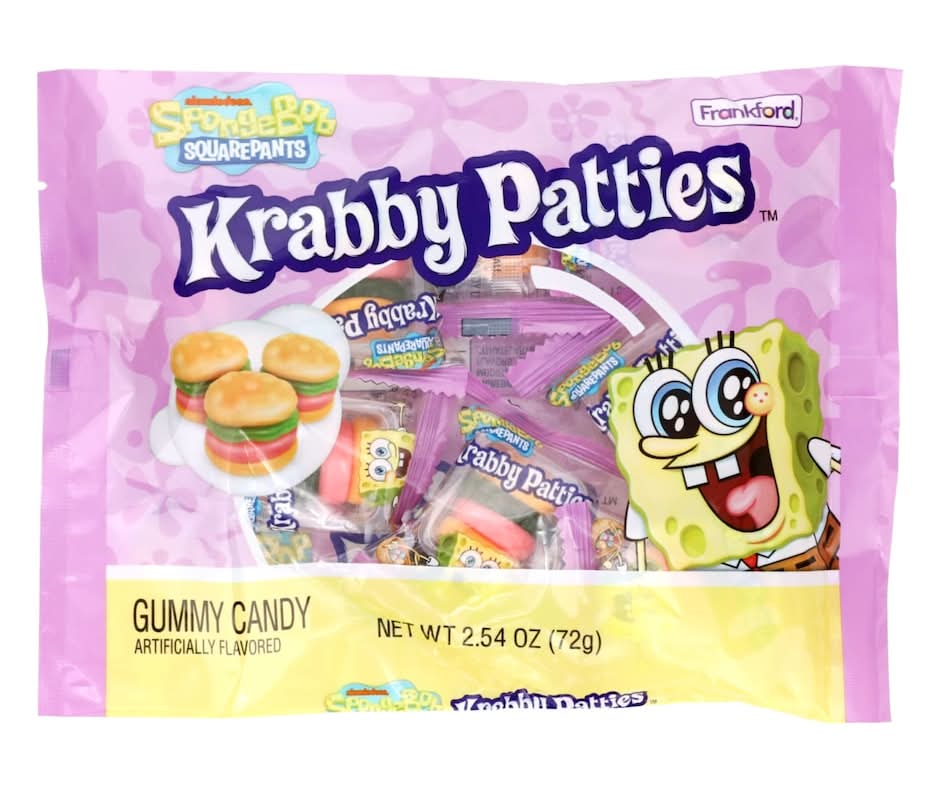 Krabby Patties Nickelodeon Spongebob Squarepants Gummy Candy (2.54 oz)