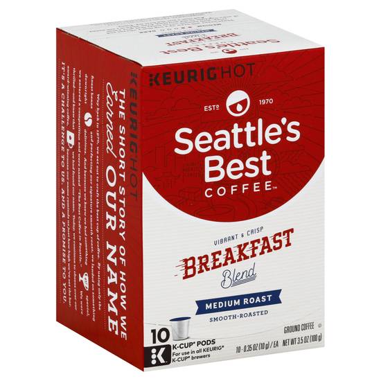 Seattle's Best Coffee Breakfast Medium Roast K-Cup (10 pods)