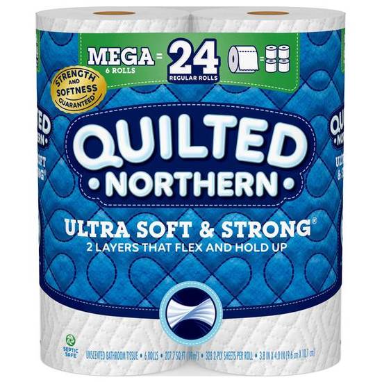 Quilted Northern Ultra Soft & Strong Toilet Paper Count of 6