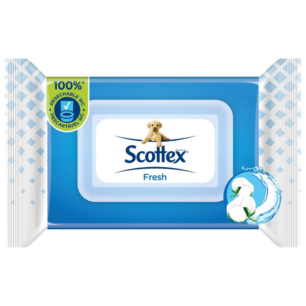 Papel Higiénico húmedo SCOTTEX 74 uds