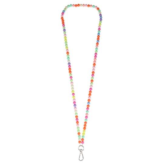 33" Round Acrylic Bead Lanyard By Fab Finds