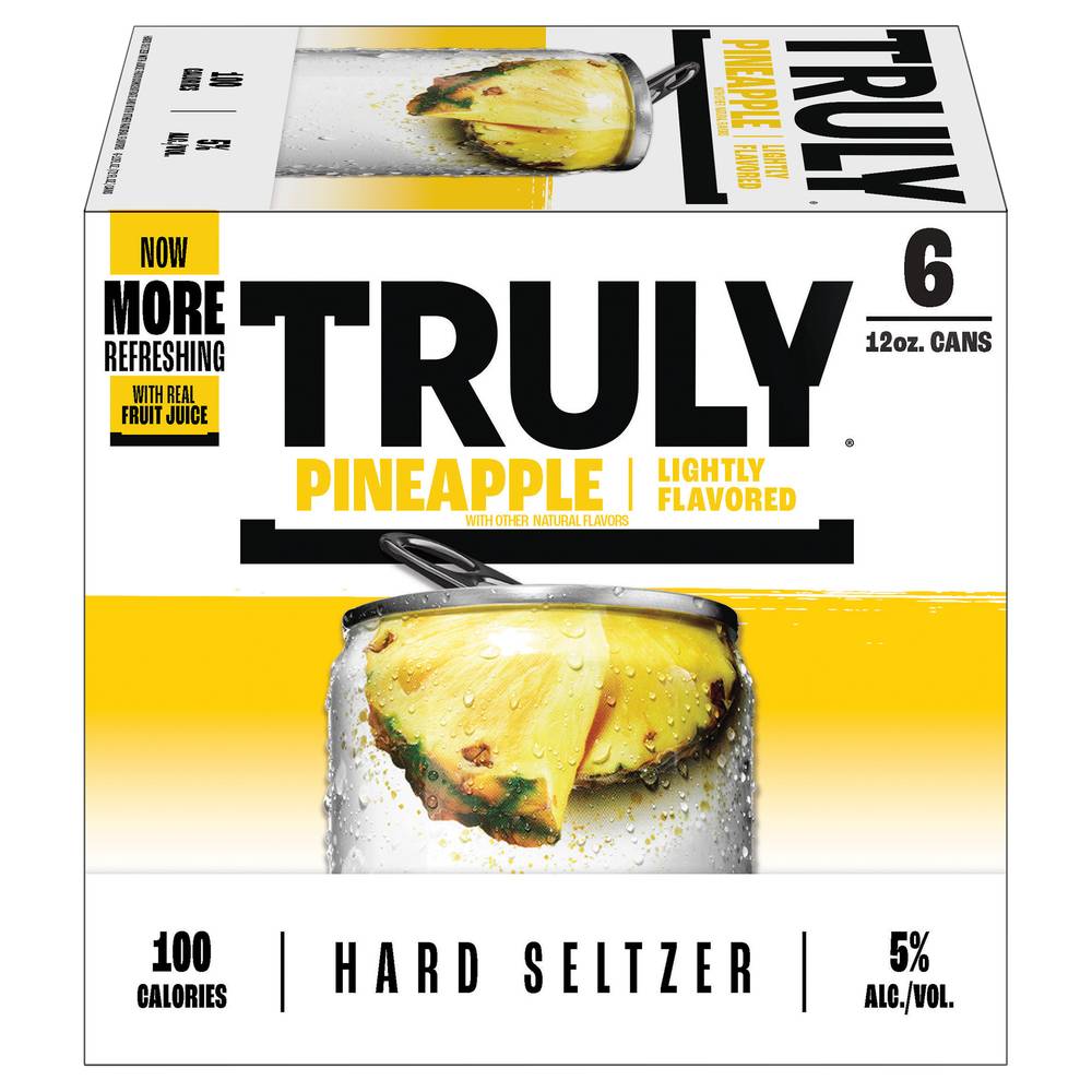 Truly Pineapple Hard Seltzer (6 pack, 12 oz)