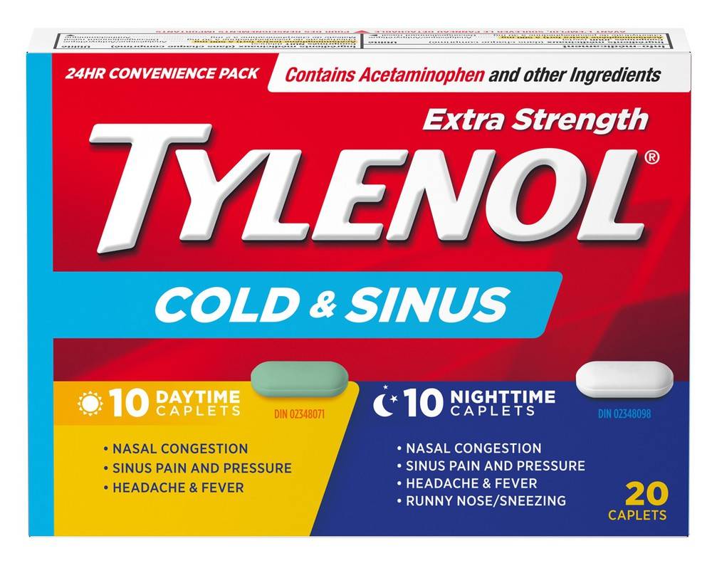 Tylenol Cold & Sinus Day and Night Caplets (20 ct)