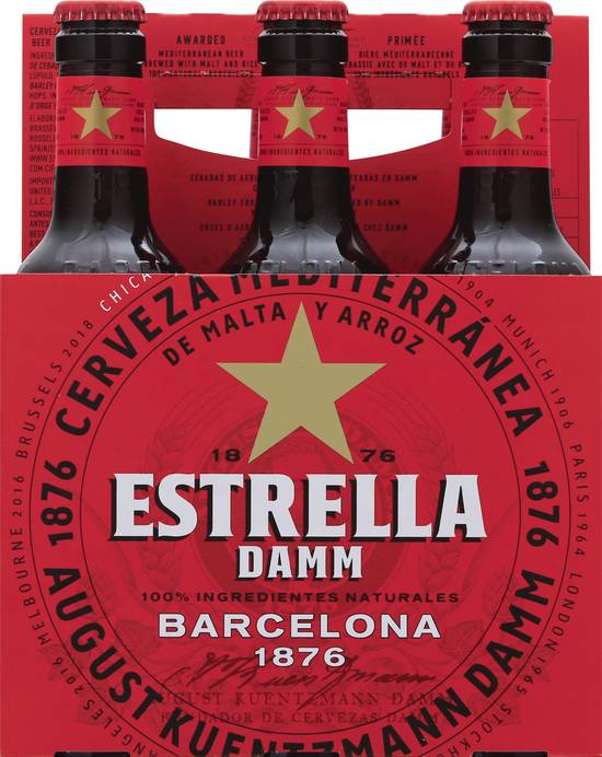 Estrella Damm Barcelona Beer (6 ct, 11.2 fl oz)