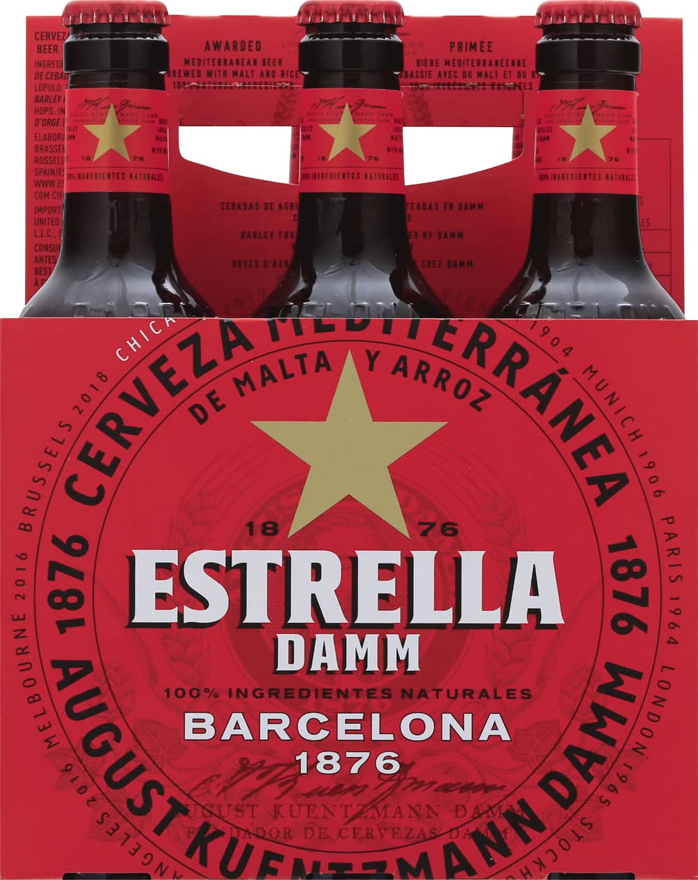 Estrella Damm Barcelona Beer (6 x 11.2 fl oz)