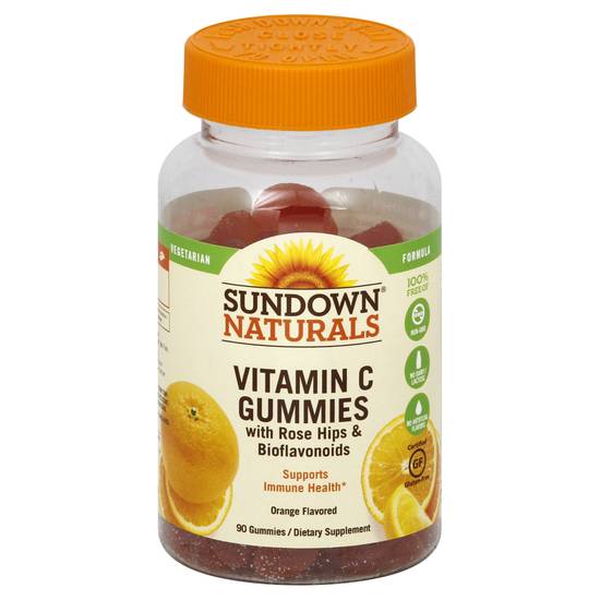 Sundown Naturals Vitamin C With Rose Hips & Bioflavonoids Orange Flavored Gummies (90 ct )