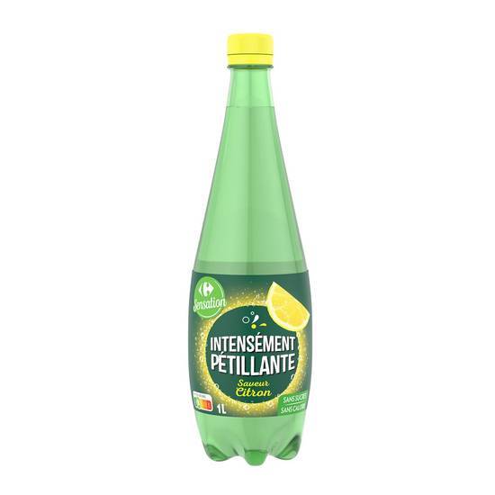 Carrefour Sensation - Eau intensément pétillante (1 L) (citron)