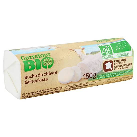 Carrefour Bio Bûche de Chèvre 150 g