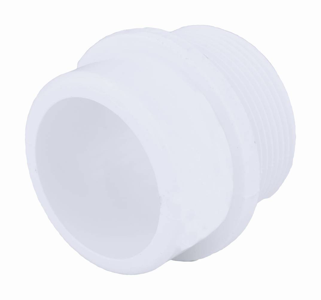 Charlotte Pipe 1-1/2-in PVC DWV Fitting Adapter with Male Threaded End - NSF Safety Listed | PVC 00111  0800