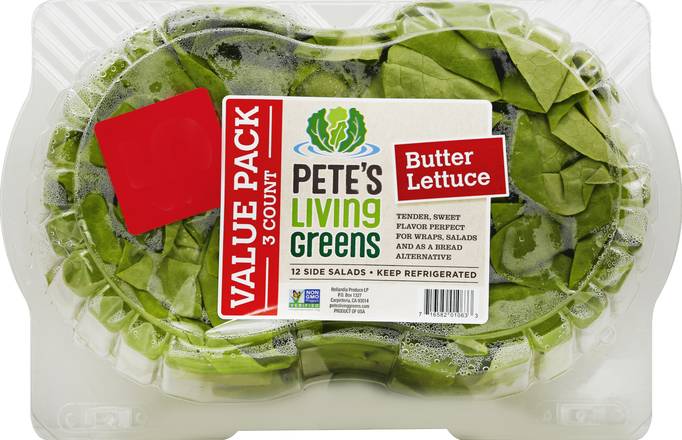 Pete's Living Greens Butter Lettuce (3 ct)