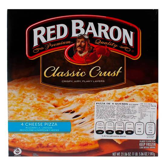 Red baron pizza de 4 quesos (caja 597 g)