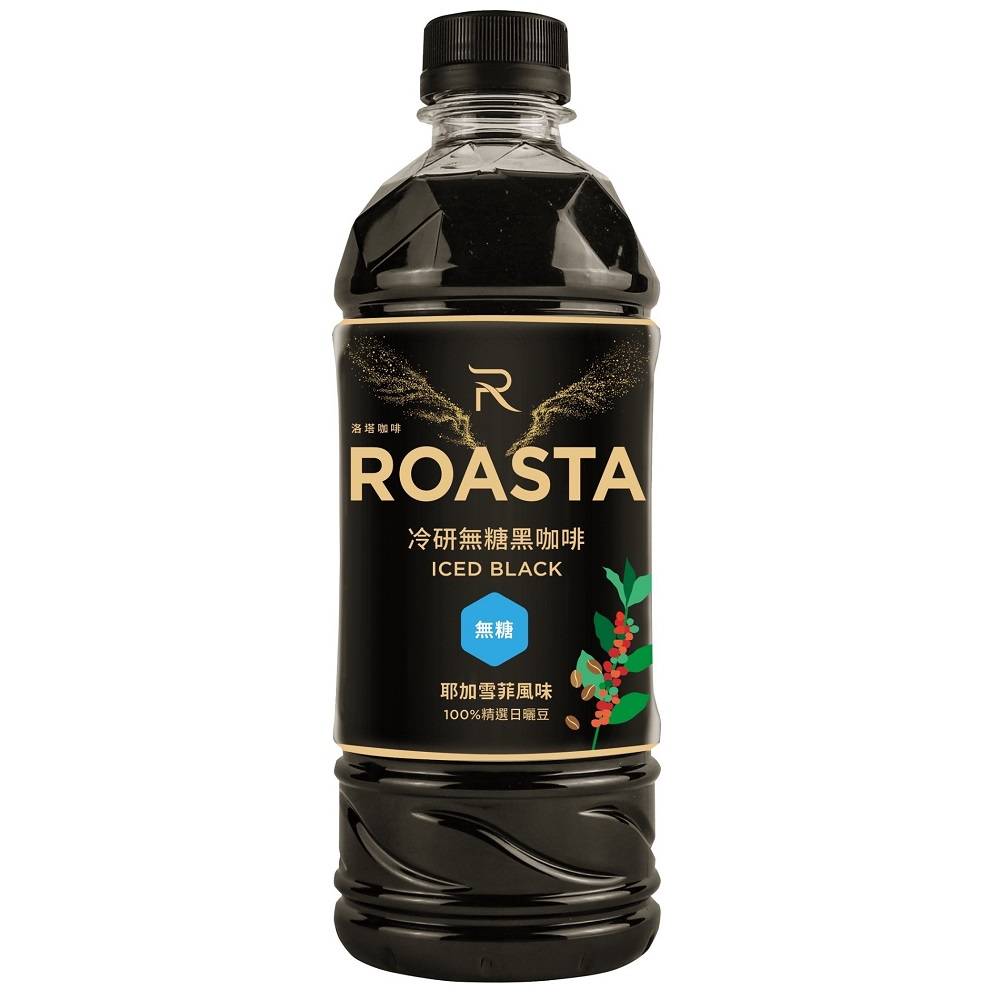 ROASTA冷研無糖黑咖啡PET455ml <455ml毫升 x 1 x 4BOTTLE瓶>