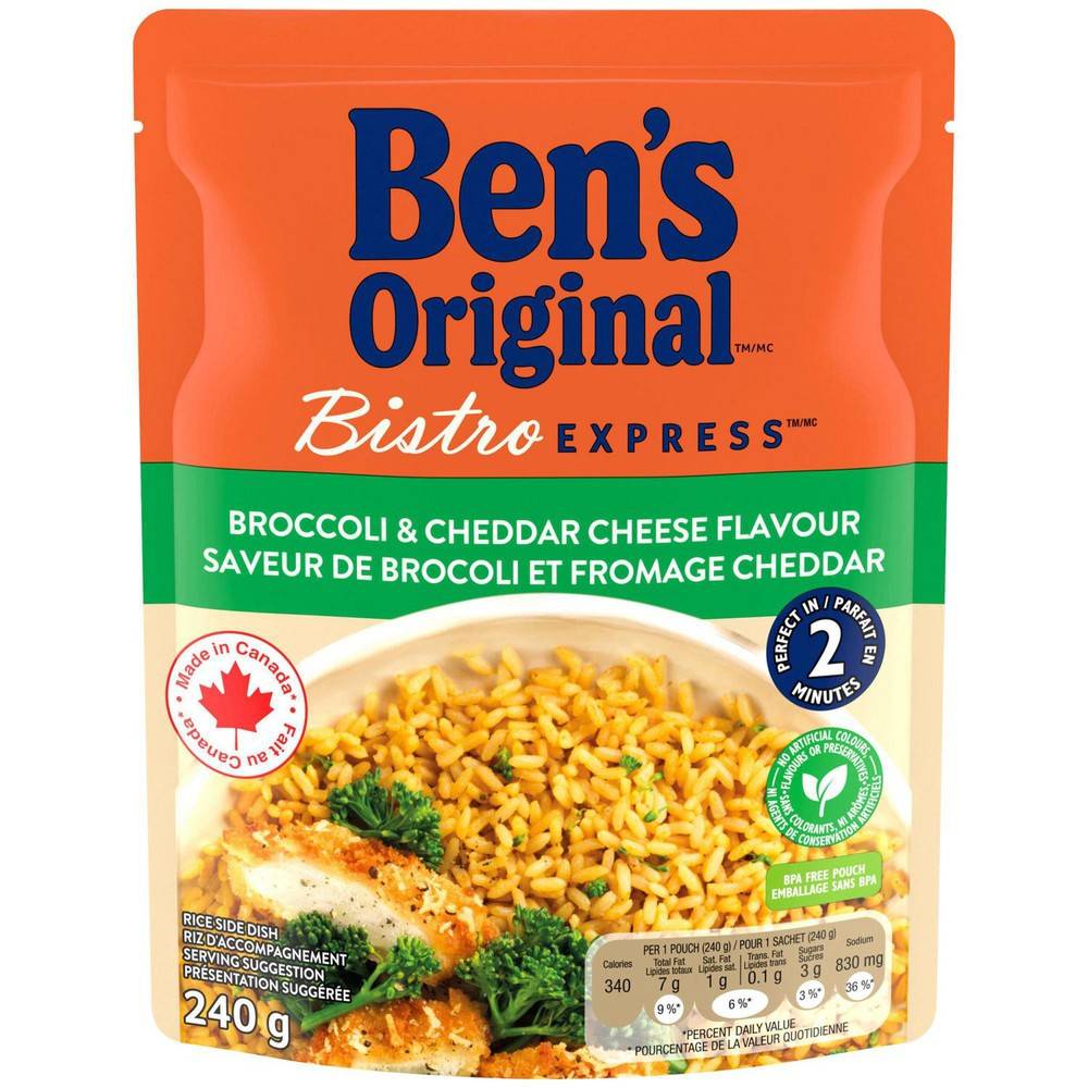 Ben's Original Bistro Express Broccoli & Cheddar Flavour Rice (240 g)