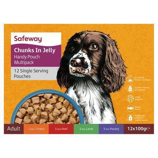 Safeway Dog Food Pouch 100g 12pk