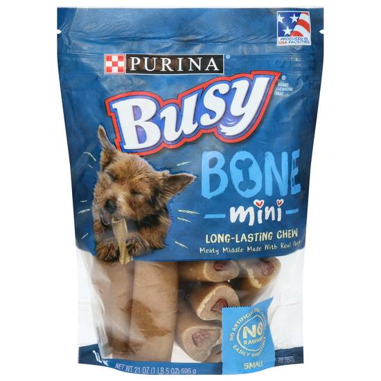 Purina Busy Dog Treats Small Breed Mini Dog Bones (12 ct)