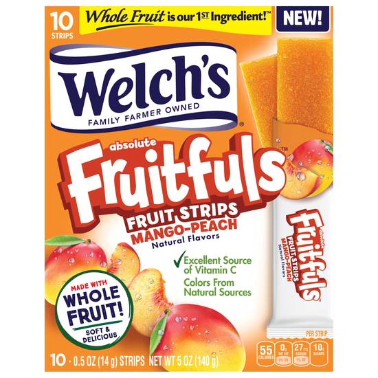 Welch's Fruitfuls Fruit Strips (10 ct) (mango-peach)
