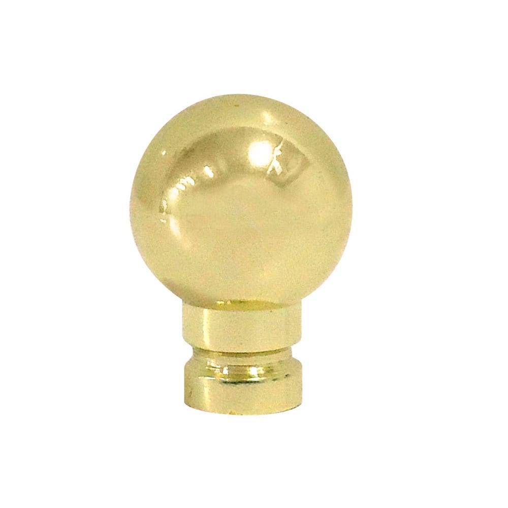 allen + roth 1.25-in L x 0.75-in Dia Traditional Brass Lamp Finial | LPF18PB