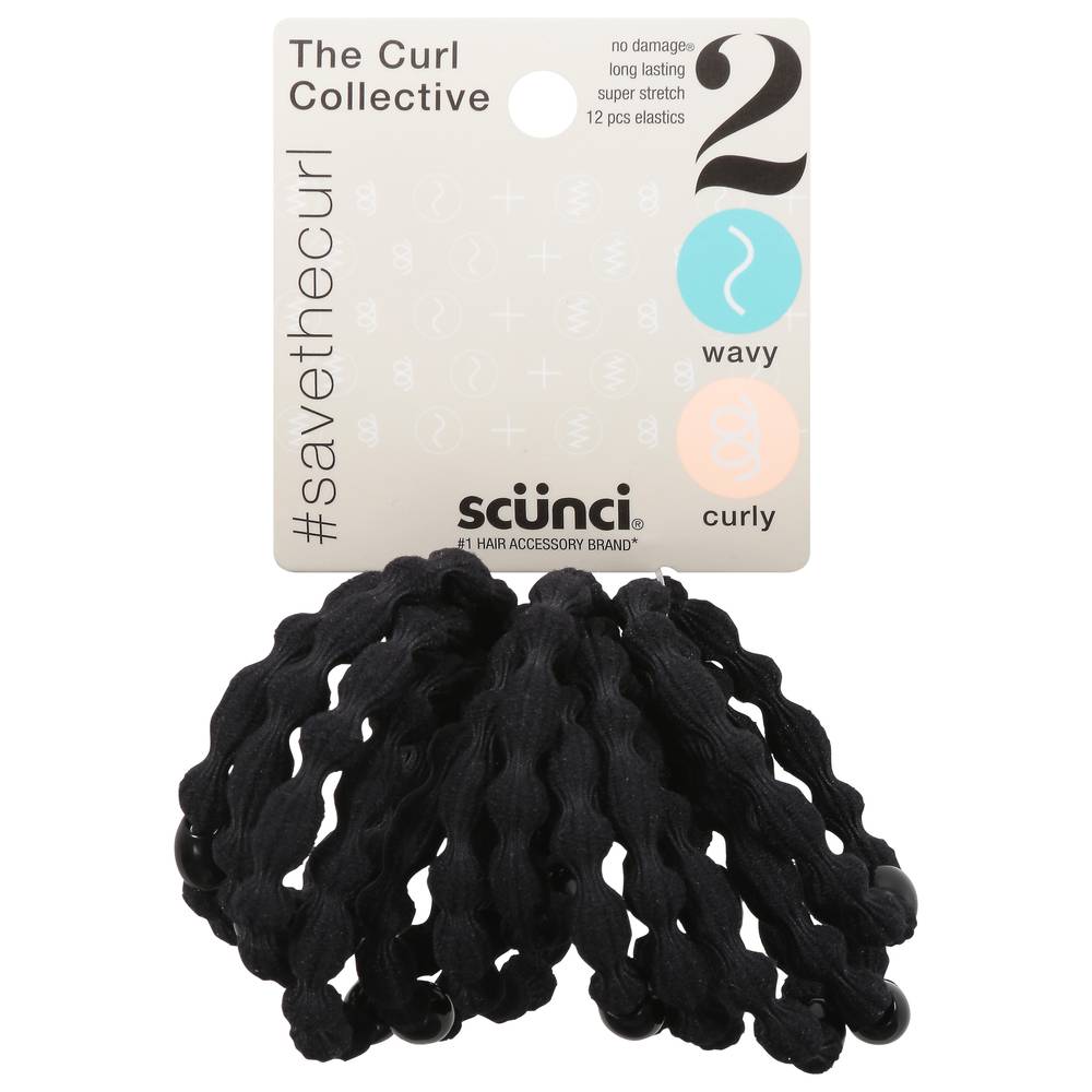 Scunci Curl Collective Elastic With Beads, 1