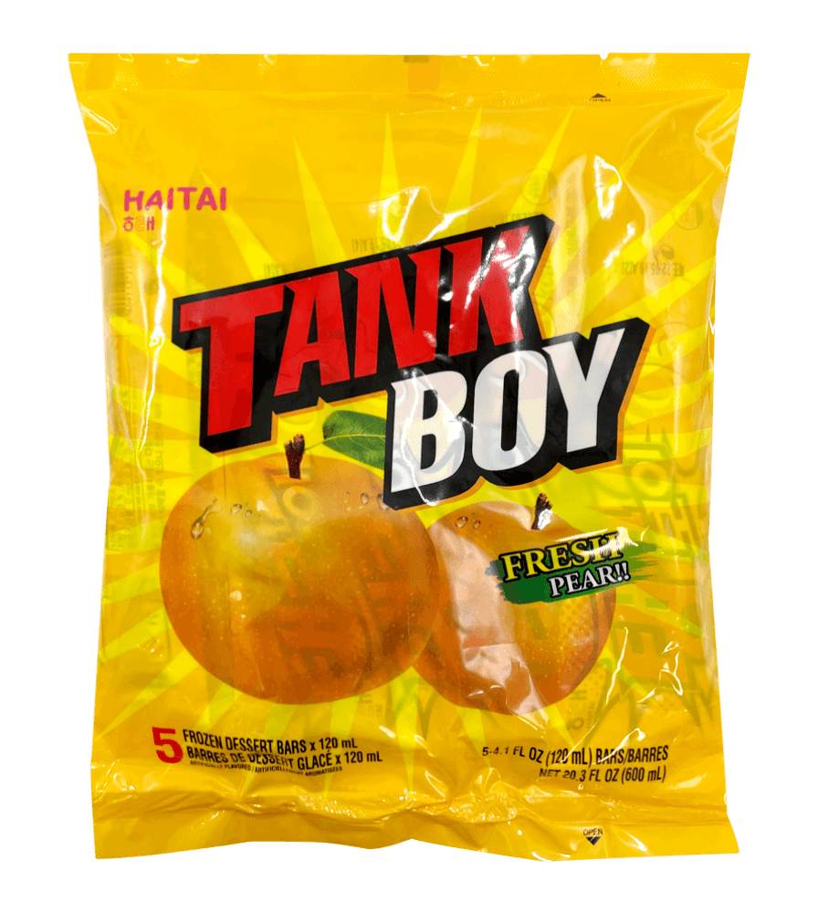 HAITAI Tangy Boy Dessert Bars, Pear (4.1 fl oz, 5 ct)