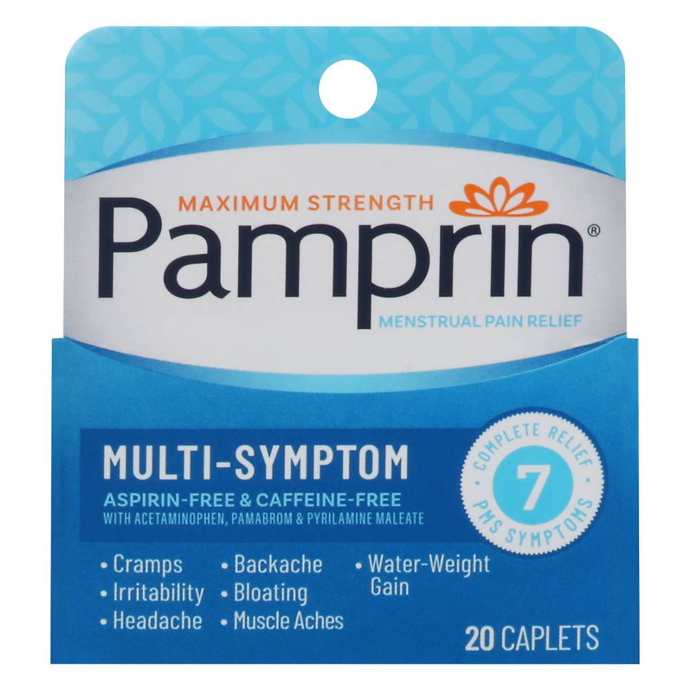Pamprin Maximum Strength Menstrual Pain Relief Caplets