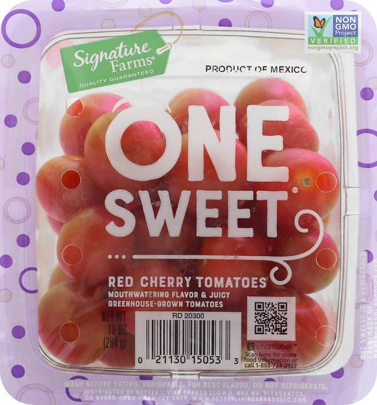 Signature Farms One Sweet Red Cherry Tomatoes (10 oz)