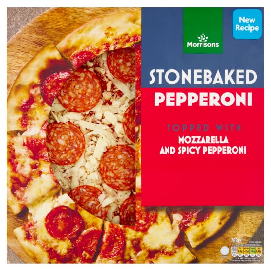 Morrisons Stonebaked Pepperoni Pizza (285g)