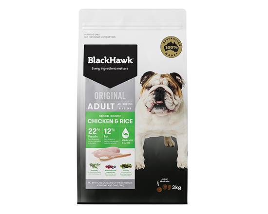 【BlackHawk】成犬優選雞肉&米3KG#20529000