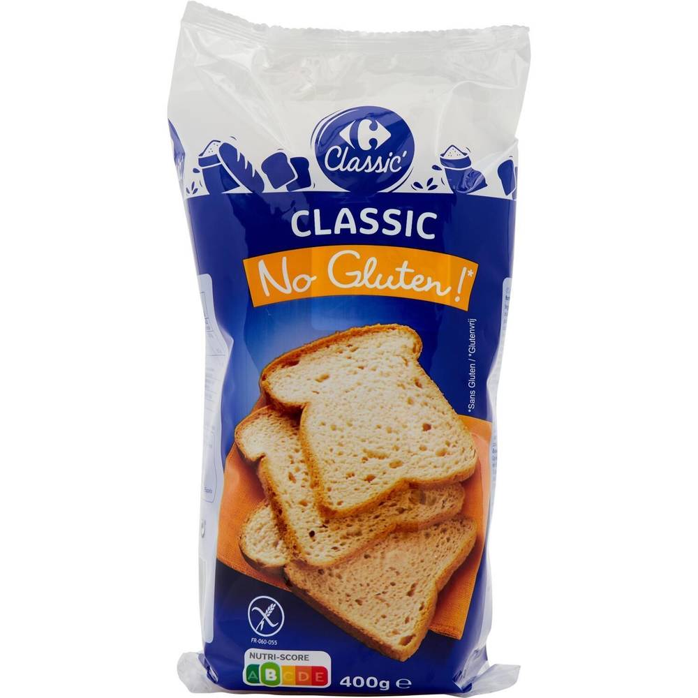 Carrefour Classic' - Pain de mie classic sans gluten (400g)