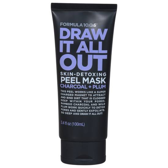 Formula 10.0.6 Draw It All Out Charcoal + Plum Skin-Detoxing Peel Mask