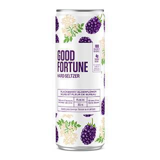 Good Fortune Blackberry Elderflower Hard Seltzer 355mL (4.0% ABV)