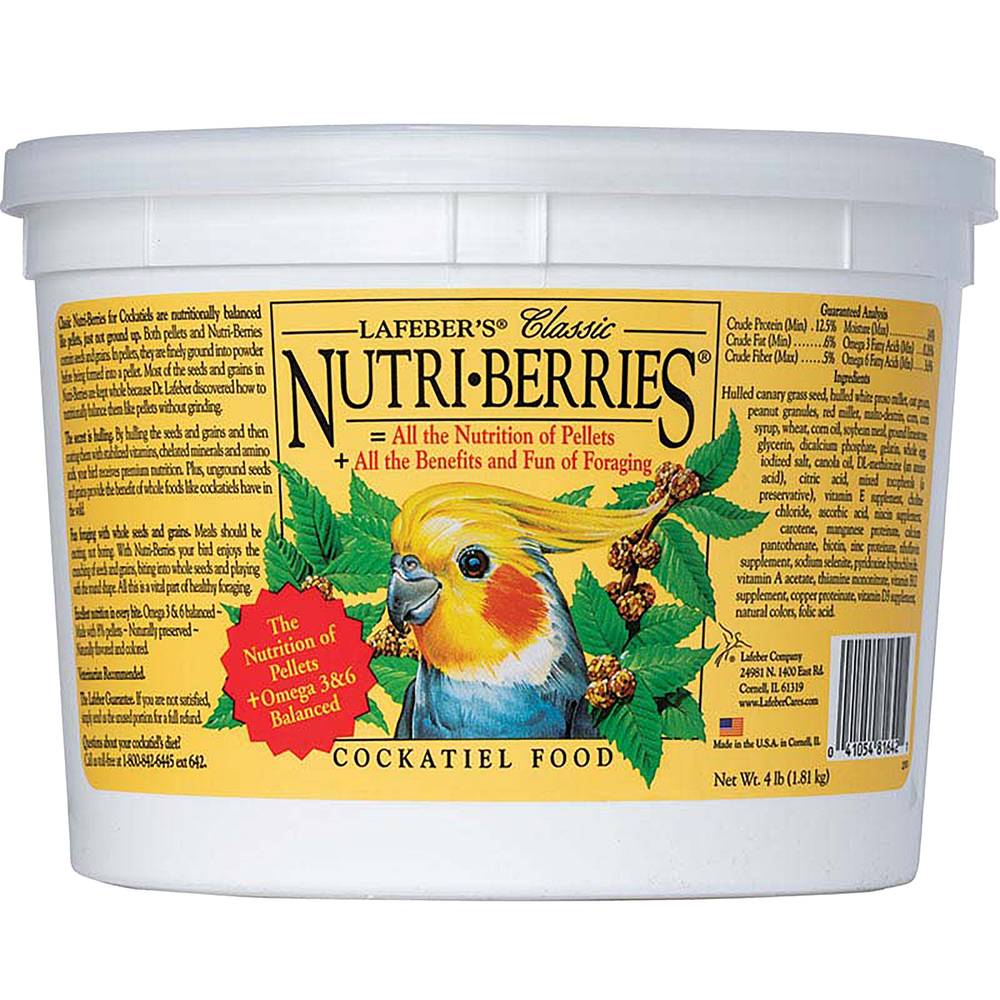 Lafeber's® Nutri-Berries Cockatiel Bird Food (Color: Assorted, Size: 64 Oz)