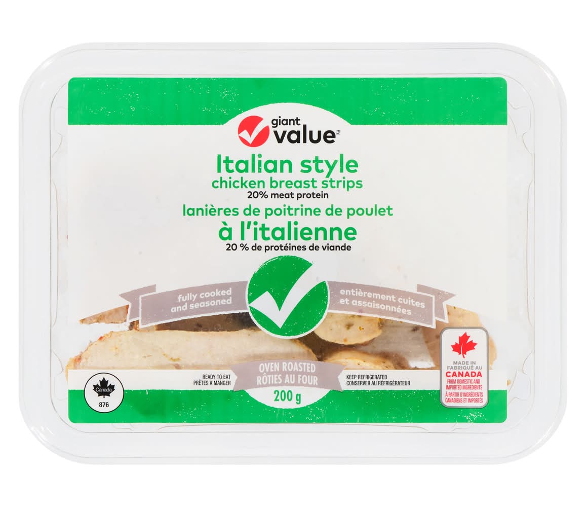 Giant Value Italian Style Chicken Breast Strips (200 g)