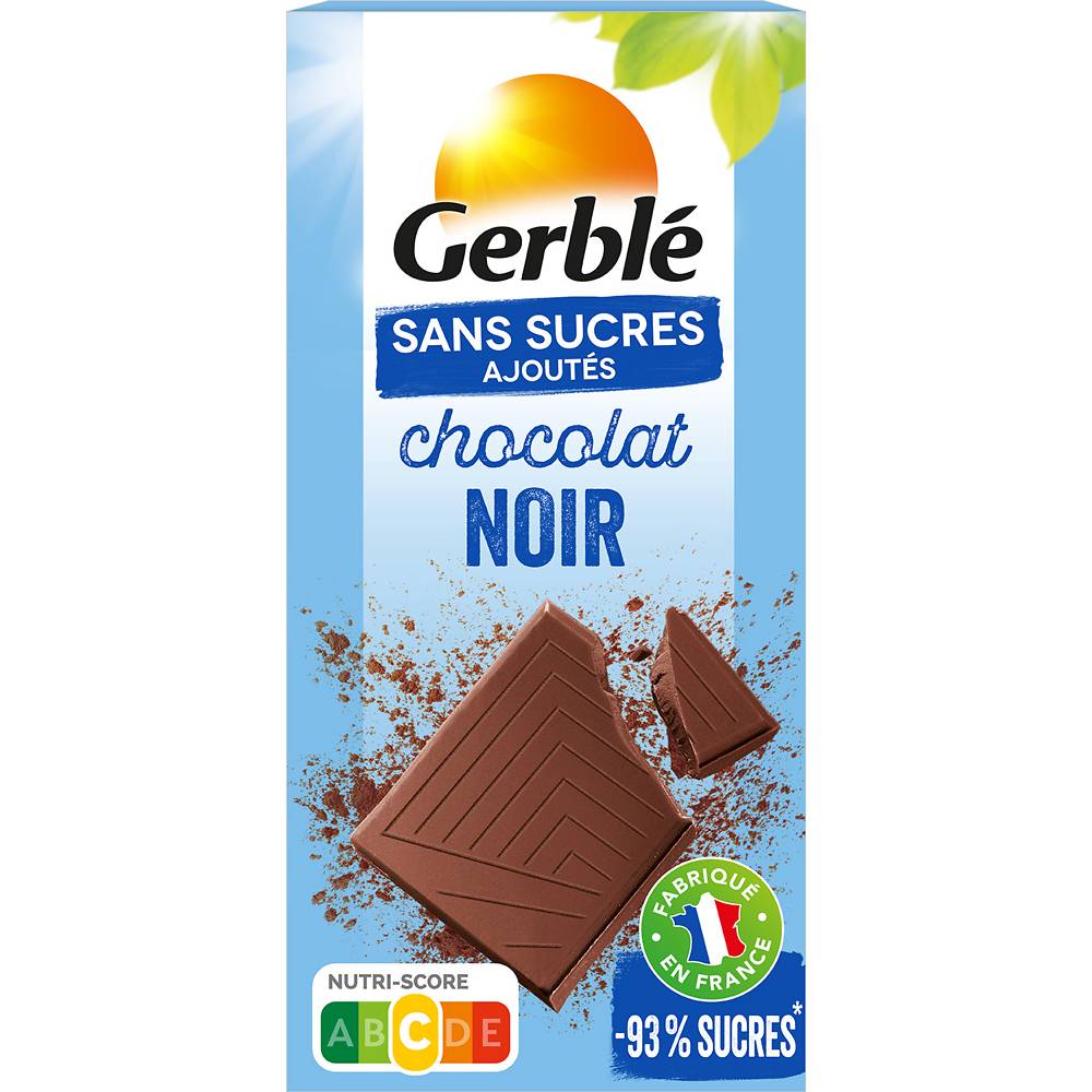 Gerblé - Chocolat noir sans sucres ajoutés