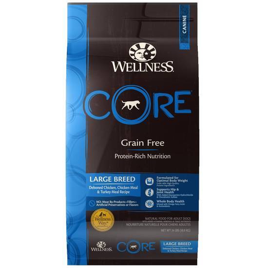 Wellness Core Natural Grain Free Large Breed Original Dry Dog Food (24 lbs)
