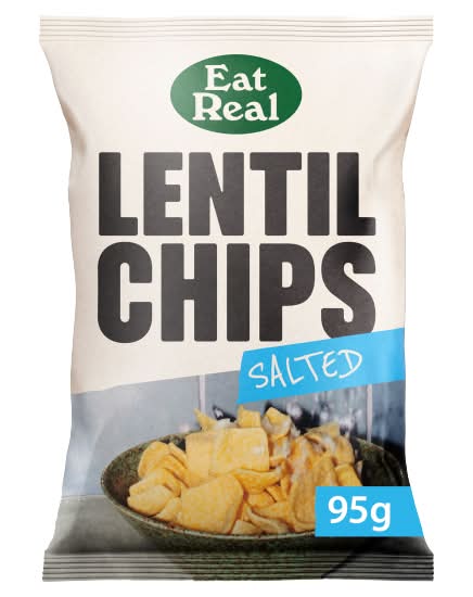 Eat Real Salted, Lentil Chips (95g)