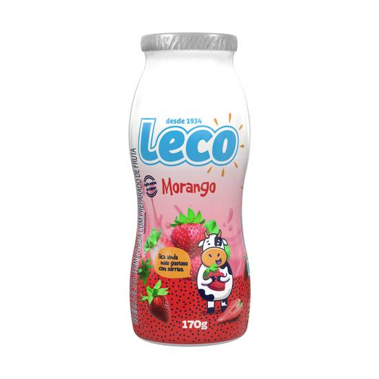 Leco bebida láctea líquida sabor morango