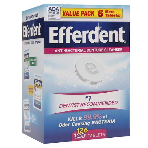 Efferdent Original Tablet Bonus - 126.0 ea