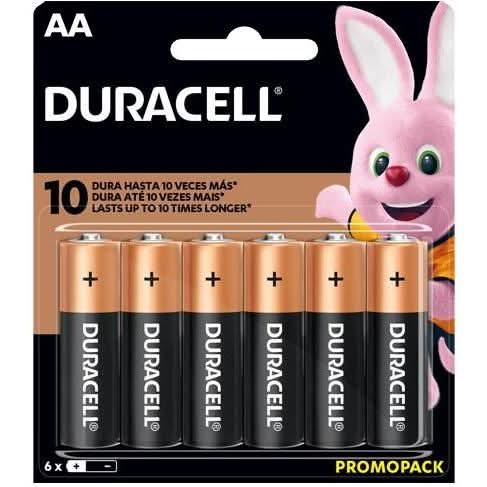 Pilas AA Duracell 6 Un