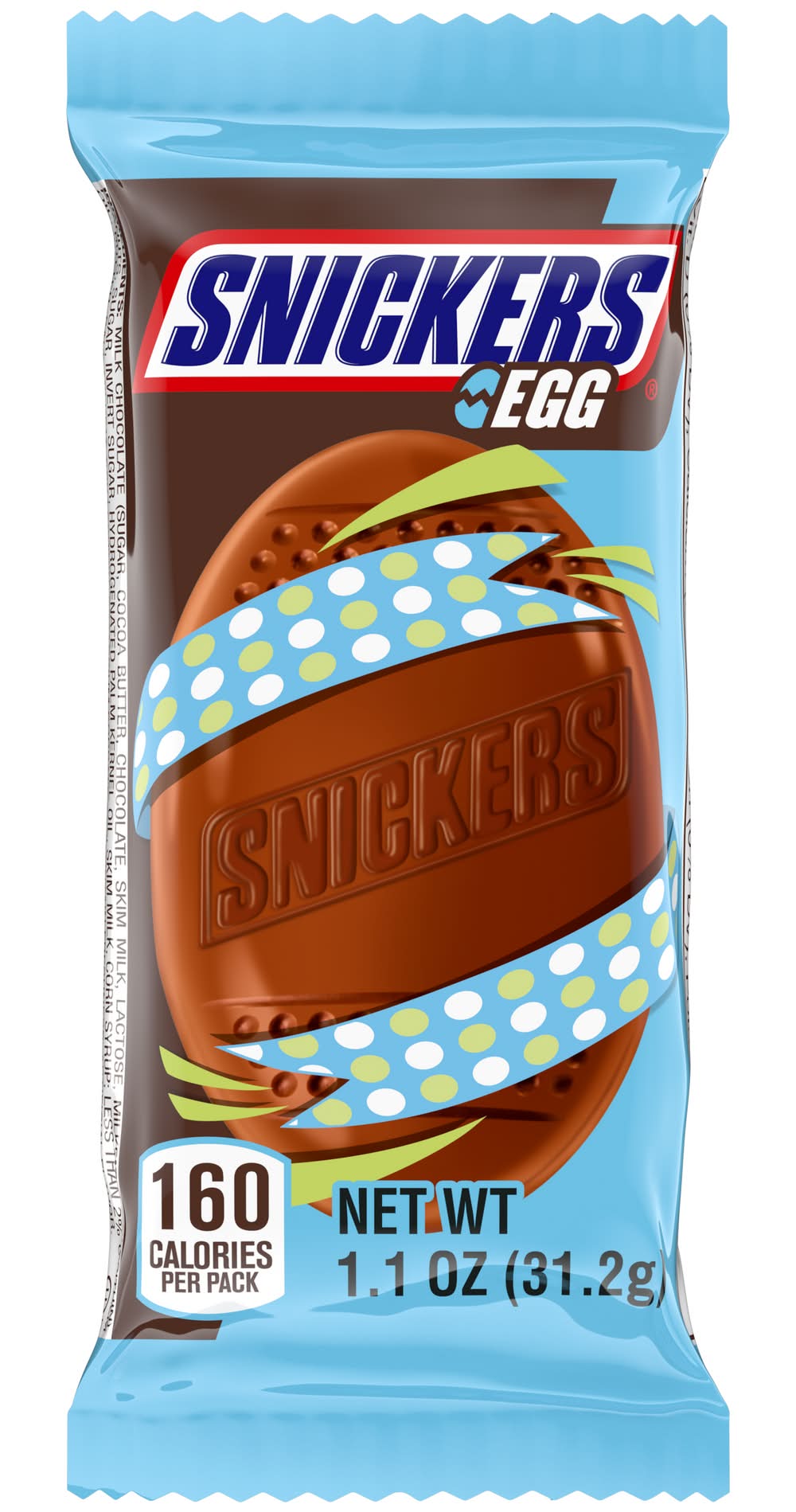 Snickers Original Milk Chocolate Easter Egg Chocolate Candy Bar (1.1 oz)